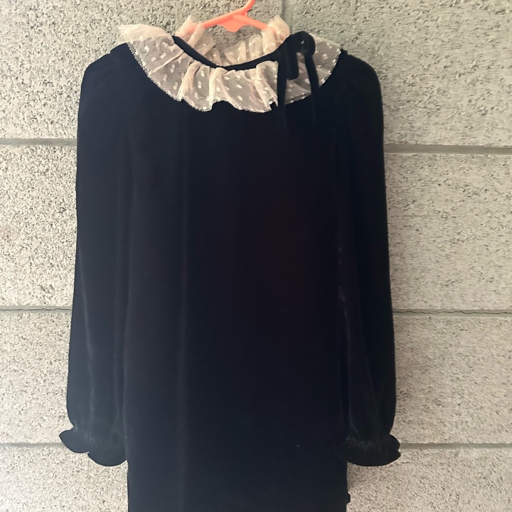 Janie and Jack “The Velvet Ruffle Collar Dress”